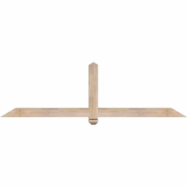 Ekena Millwork Eugene Smooth Timber Gable Bracket, Douglas Fir, 72"W x 21"H x 3 1/2"D x 3 1/2"F, 7/12 Pitch GBW072X21X0404EUG00SDF - main